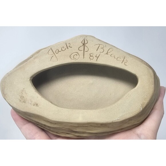 Vtg Jack Black Navajo Pottery Couple Praying On Mesa Ceramic Sculpture Signed - Picture 8 of 14